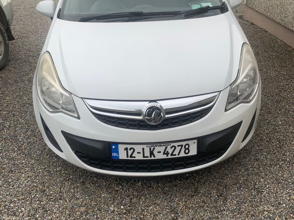 Vauxhall Corsa Hatchback, Petrol, 2012, White