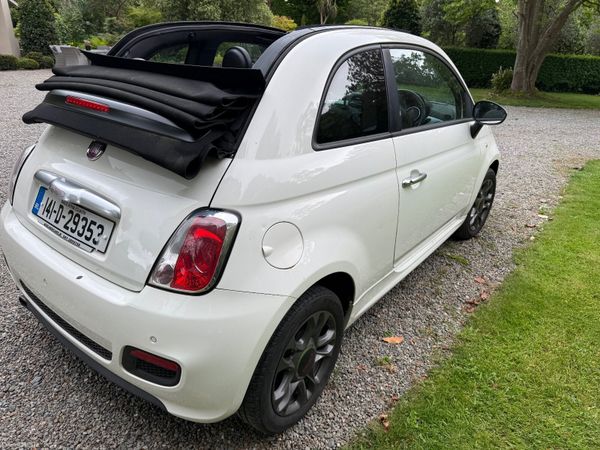 Fiat 500 Convertible, Petrol, 2014, White