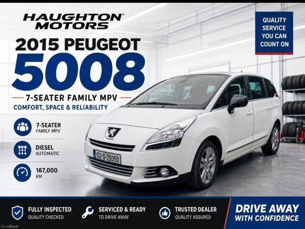 Peugeot 5008 MPV, Diesel, 2015, White