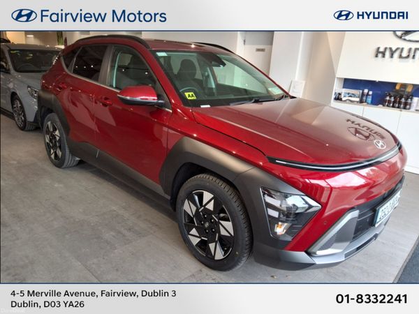 Hyundai KONA SUV, Petrol Hybrid, 2023, Red