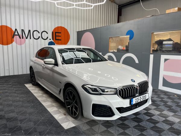 BMW 5-Series Saloon, Petrol Plug-in Hybrid, 2022, White