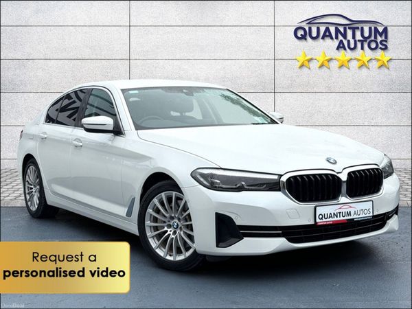 BMW 5-Series Saloon, Petrol Plug-in Hybrid, 2021, White