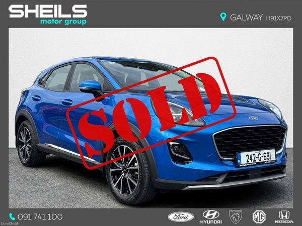 Ford Puma MPV, Petrol Hybrid, 2024, Blue
