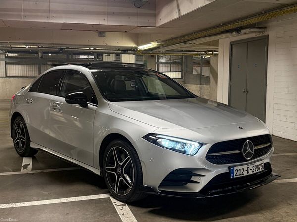 Mercedes-Benz A-Class Saloon, Petrol Hybrid, 2021, Silver