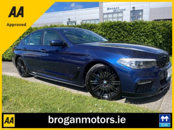BMW 5-Series Saloon, Petrol Plug-in Hybrid, 2017, Blue