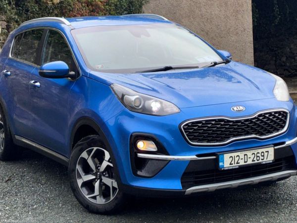 Kia Sportage SUV, Diesel Hybrid, 2021, Blue