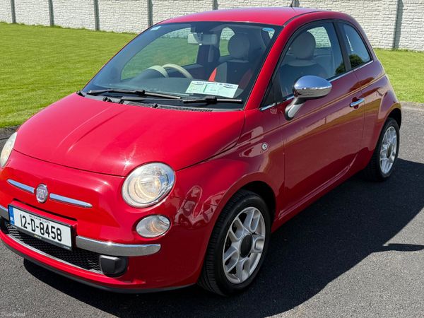 Fiat 500 Hatchback, Petrol, 2012, Red