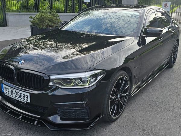 BMW 5-Series Saloon, Petrol Plug-in Hybrid, 2018, Black