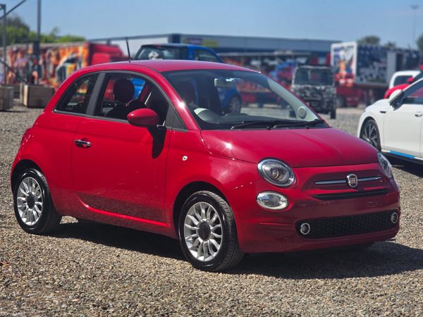 Fiat 500 Hatchback, Petrol, 2017, Red