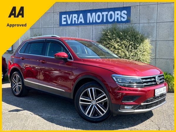 Volkswagen Tiguan SUV, Diesel, 2019, Red