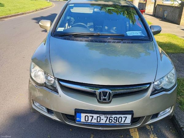 Honda Civic Saloon, Petrol Hybrid, 2007, Beige