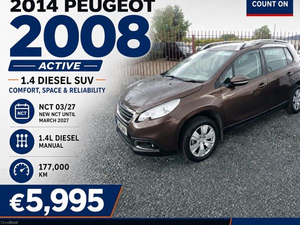 Peugeot 2008 Estate, Diesel, 2014, Brown