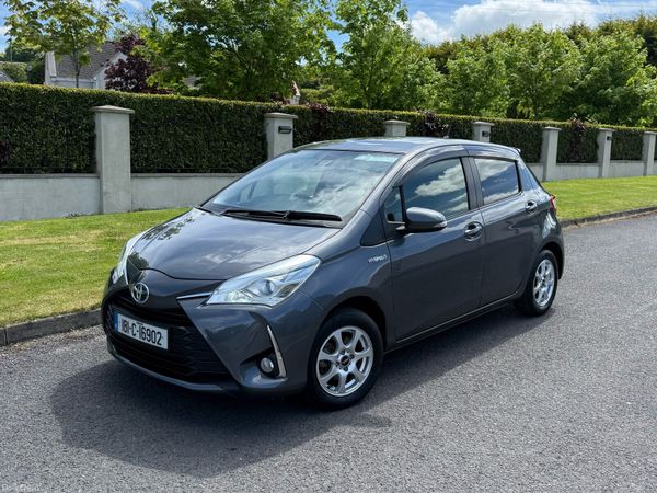 Toyota Vitz Hatchback, Petrol Hybrid, 2018, Grey
