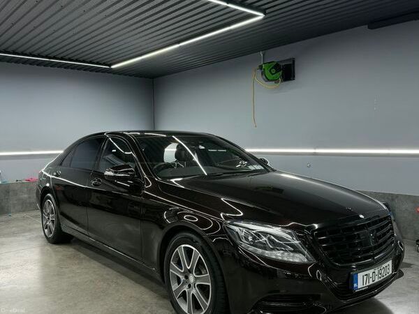 Mercedes-Benz S-Class Saloon, Petrol Hybrid, 2017, Red