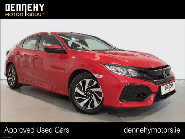 Honda Civic Saloon, Petrol, 2018, Red