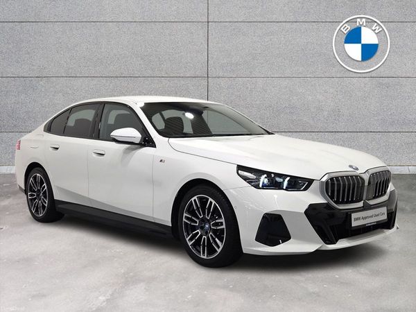 BMW 5-Series Saloon, Petrol Plug-in Hybrid, 2024, White