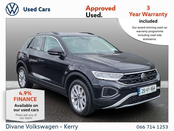 Volkswagen T-Roc SUV, Petrol, 2025, Black