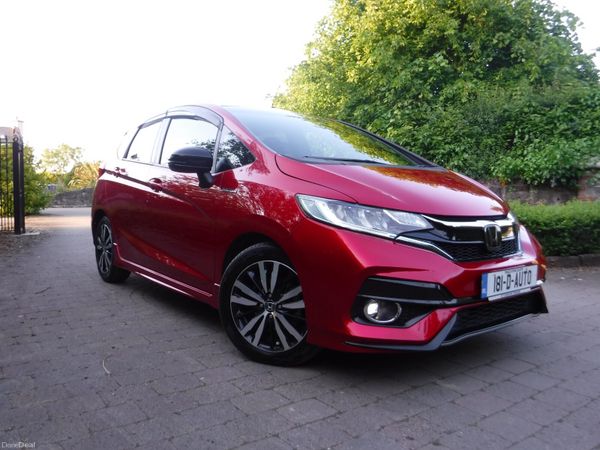 Honda Fit Hatchback, Petrol Hybrid, 2018, Red