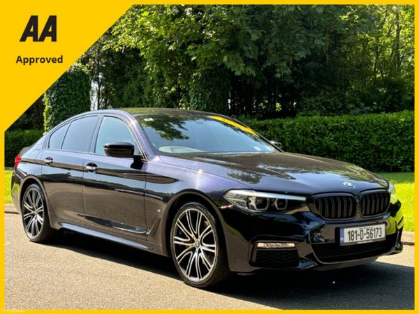 BMW 5-Series Saloon, Petrol Plug-in Hybrid, 2018, Black