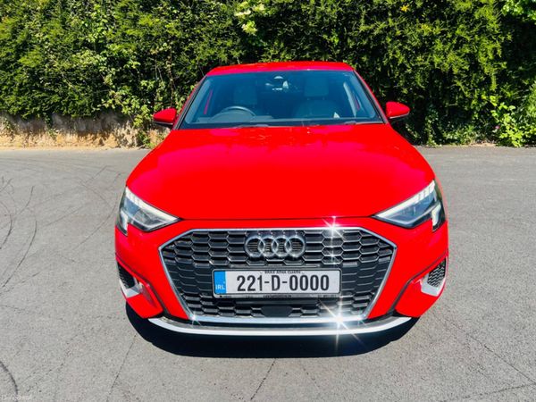 Audi A3 Saloon, Petrol, 2022, Red