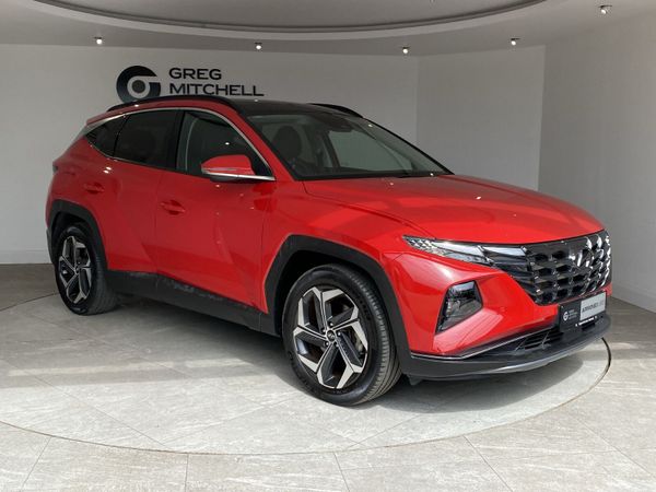 Hyundai Tucson SUV, Petrol Hybrid, 2022, Red