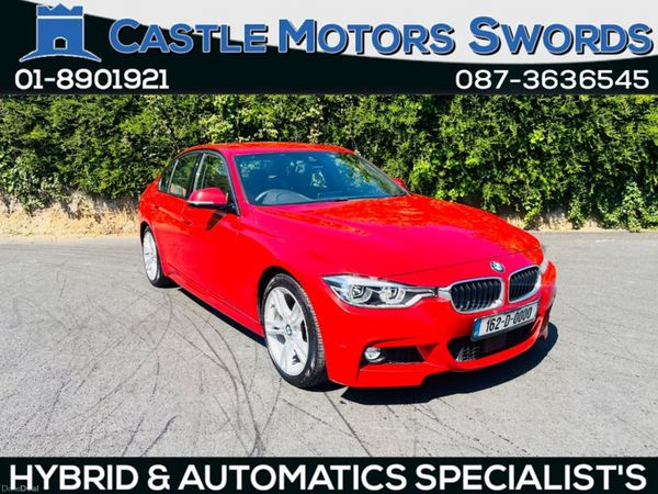 BMW 3-Series Saloon, Petrol Hybrid, 2016, Red
