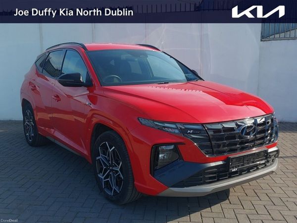 Hyundai Tucson SUV, Petrol Hybrid, 2024, Red