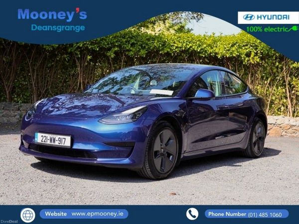 Tesla Model 3 Saloon, Electric, 2022, Blue