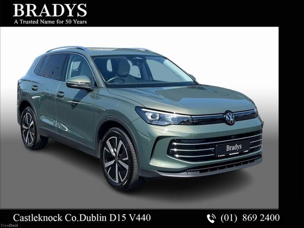 Volkswagen Tiguan SUV, Petrol Plug-in Hybrid, 2026, Green