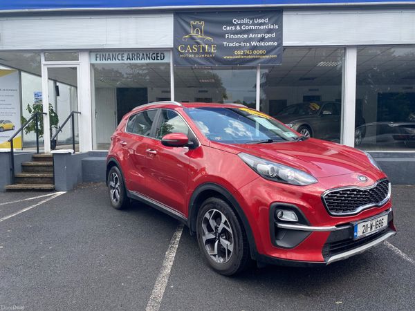 Kia Sportage SUV, Diesel Hybrid, 2021, Red