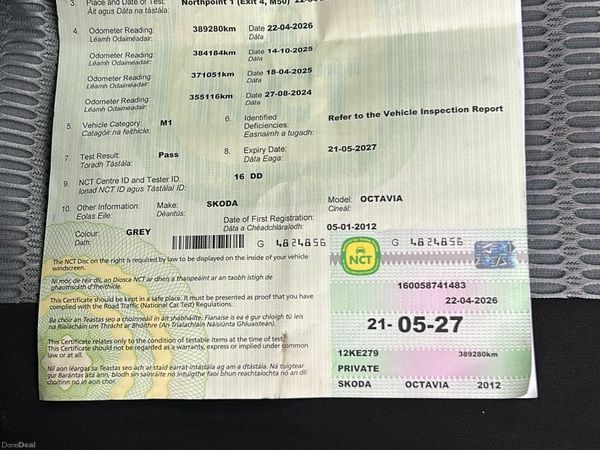 Skoda Octavia Saloon, Diesel, 2012, Grey