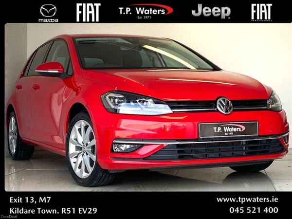 Volkswagen Golf Hatchback, Petrol, 2018, Red