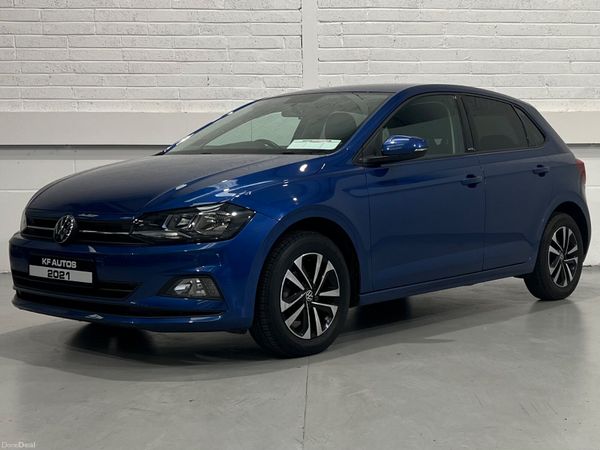 Volkswagen Polo Hatchback, Petrol, 2021, Blue