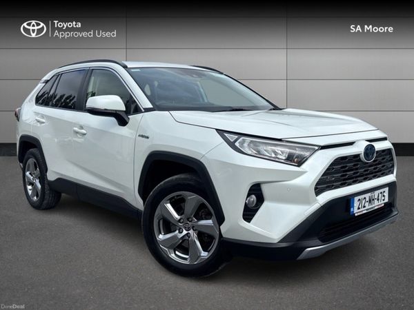 Toyota RAV4 SUV, Petrol Hybrid, 2021, White