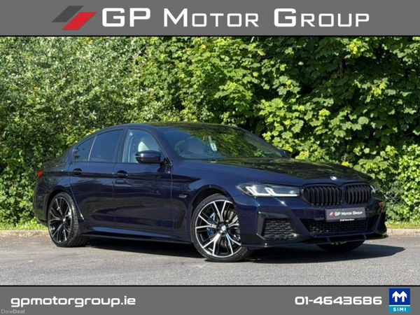 BMW 5-Series Saloon, Petrol Plug-in Hybrid, 2022, Blue