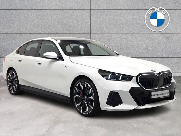 BMW 5-Series Saloon, Petrol Plug-in Hybrid, 2024, White