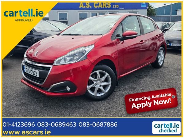 Peugeot 208 Hatchback, Petrol, 2019, Red