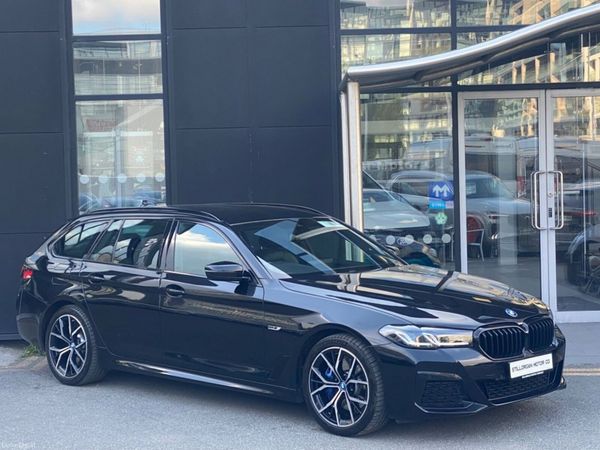 BMW 5-Series Estate, Petrol Plug-in Hybrid, 2024, Black