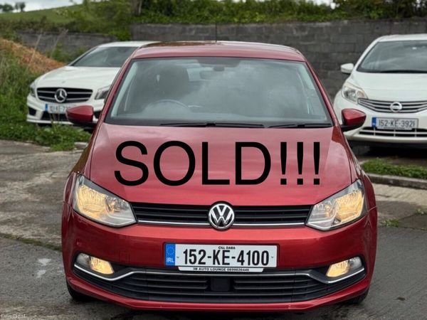 Volkswagen Polo Hatchback, Petrol, 2015, Red
