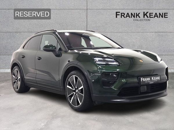 Porsche Macan SUV, Electric, 2025, Green