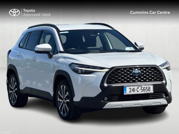 Toyota Corolla Cross SUV, Petrol Hybrid, 2024, White