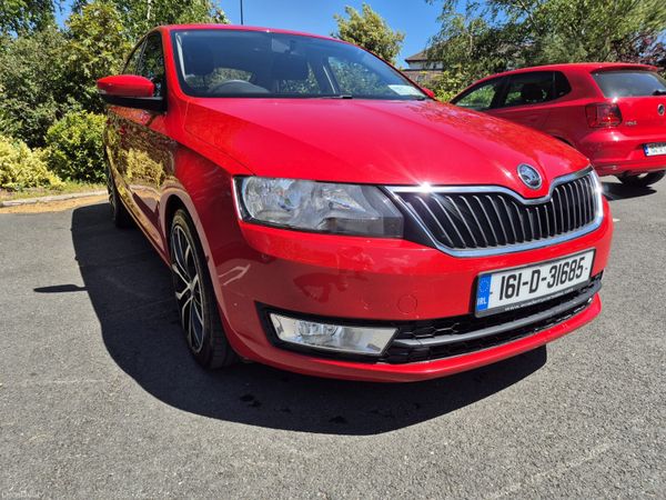 Skoda Rapid Saloon, Petrol, 2016, Red