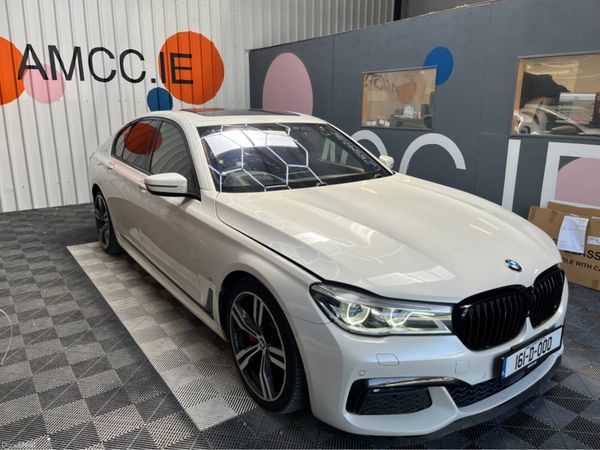 BMW 7-Series Saloon, Petrol Plug-in Hybrid, 2016, White