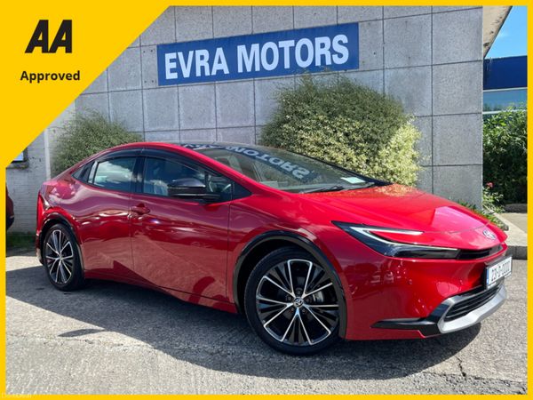 Toyota Prius Saloon, Petrol Hybrid, 2023, Red
