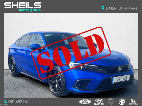 Honda Civic Hatchback, Petrol Hybrid, 2024, Blue