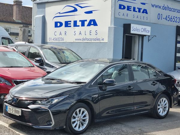 Toyota Corolla Saloon, Petrol Hybrid, 2021, Black