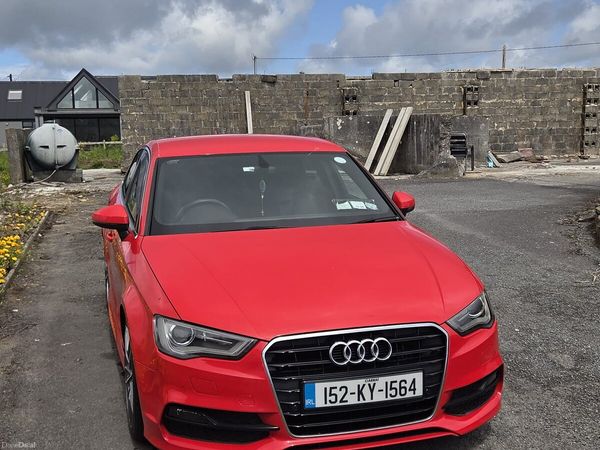 Audi A3 Saloon, Petrol, 2015, Red