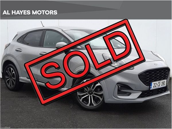 Ford Puma Hatchback, Petrol Hybrid, 2021, Grey