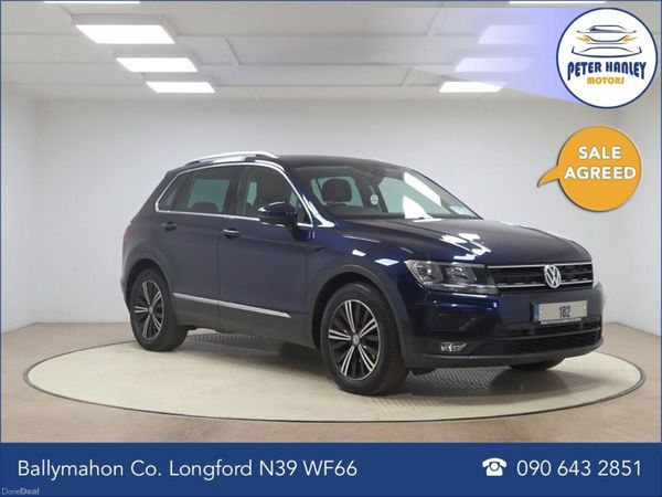 Volkswagen Tiguan SUV, Diesel, 2018, Blue