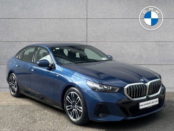 BMW 5-Series Saloon, Petrol Plug-in Hybrid, 2024, Blue